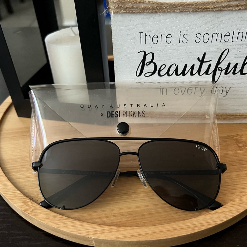 Quay Australia x Desi Perkins Black Sunglasses
